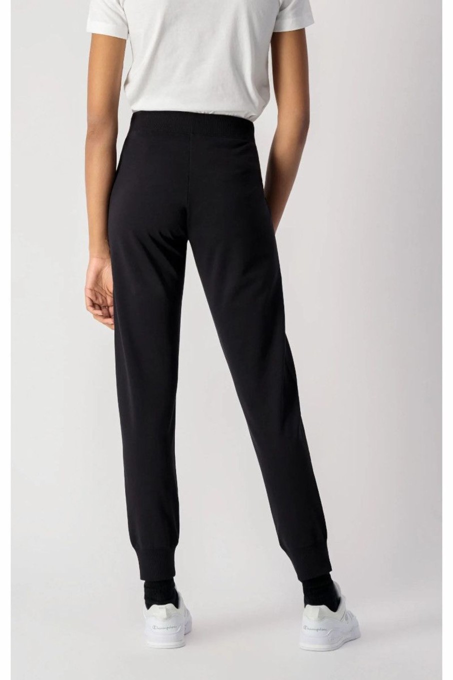 Donna Champion | Joggers In Cotone Elasticizzato Donna Nero