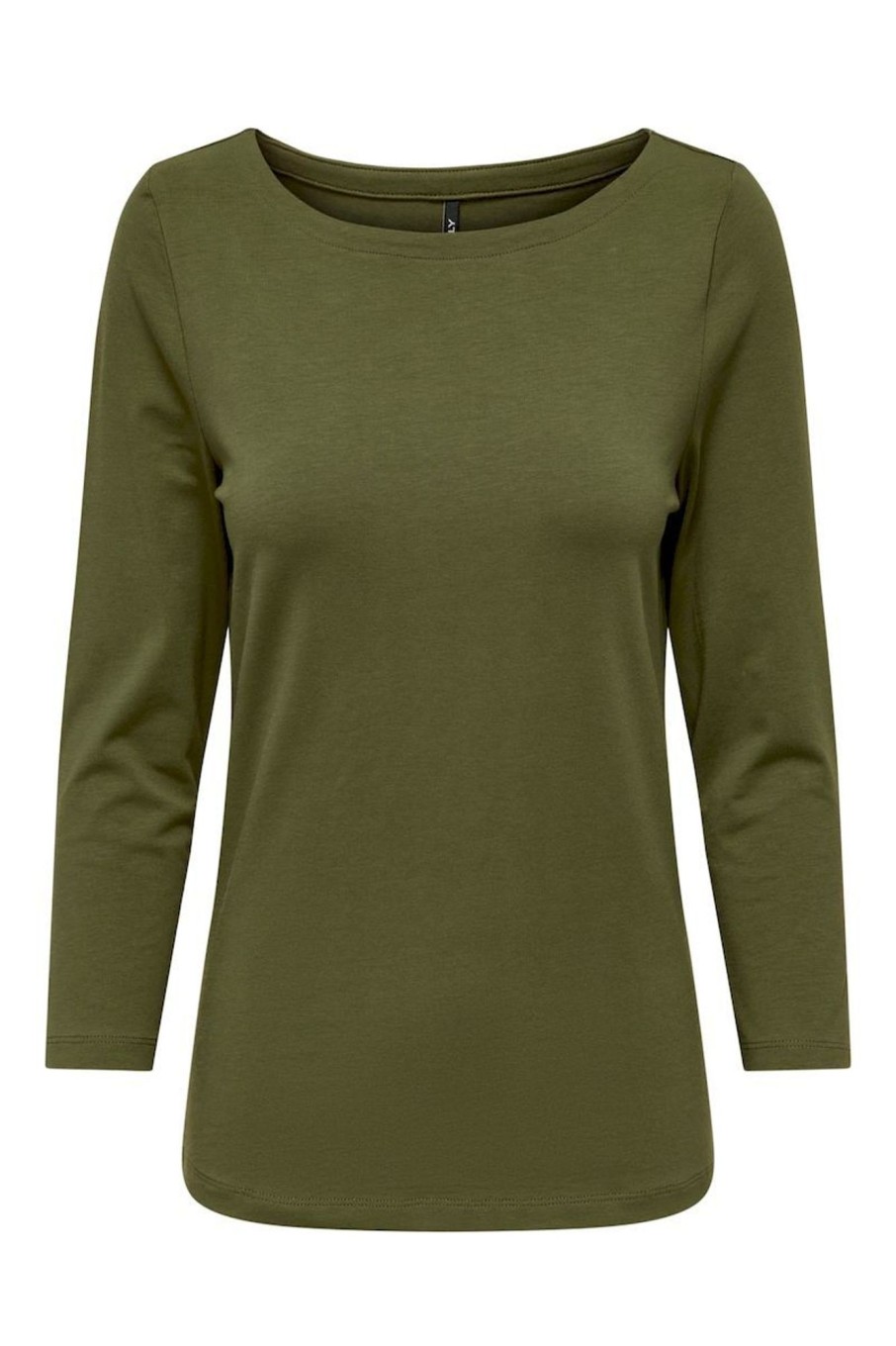 Donna Only | Boat Neck Top Donna Verde Oliva