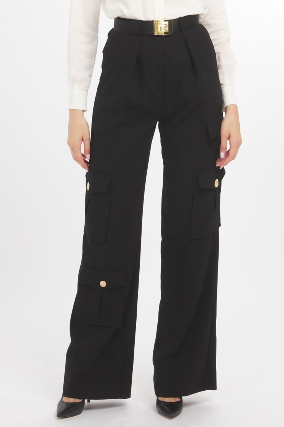 Donna Elisabetta Franchi | Pantaloni Donna Nero