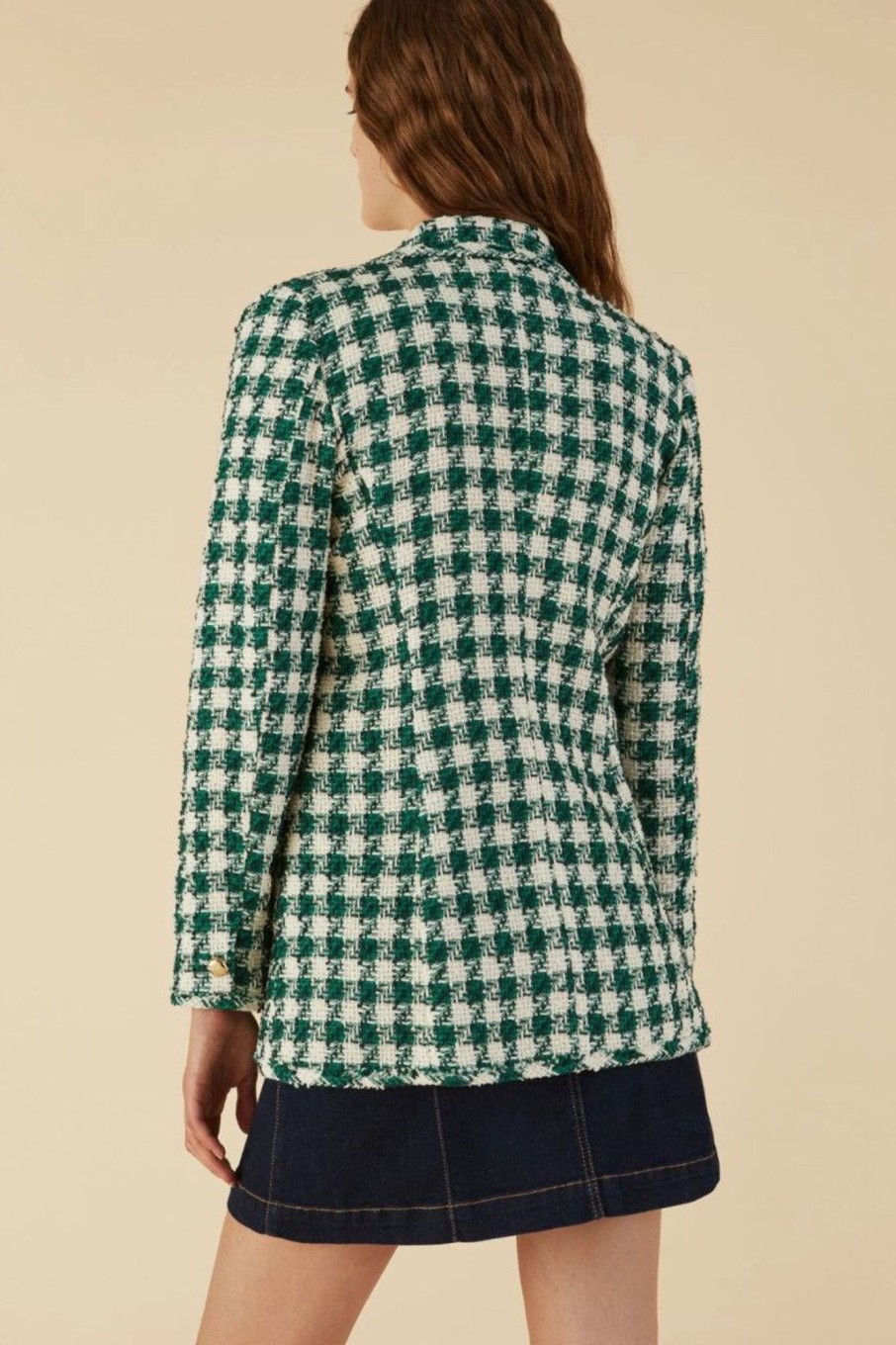 Donna Emme Marella | Blazer In Tweed Donna Verde