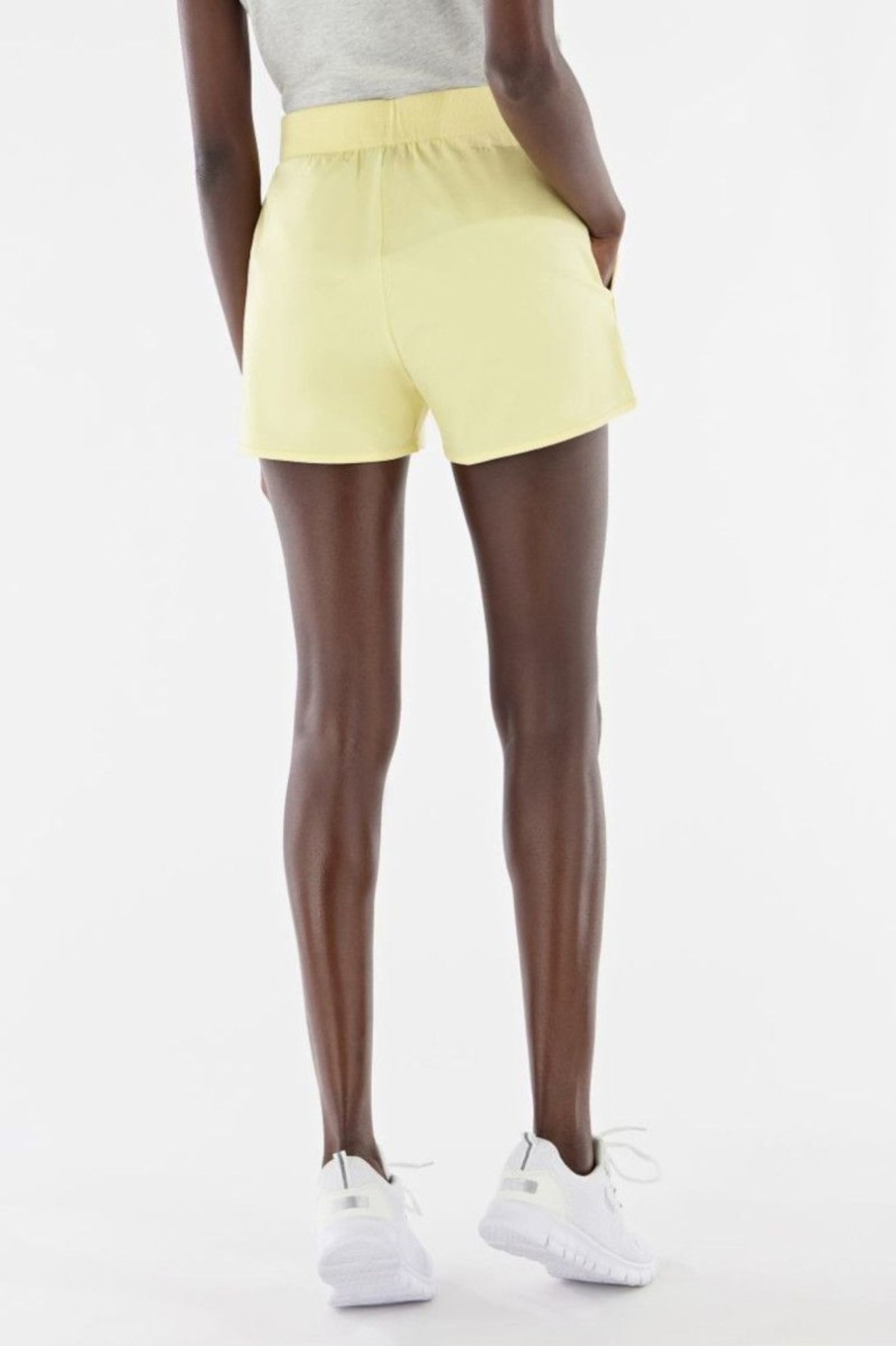 Donna Freddy | Shorts Elasticizzati Donna Giallo