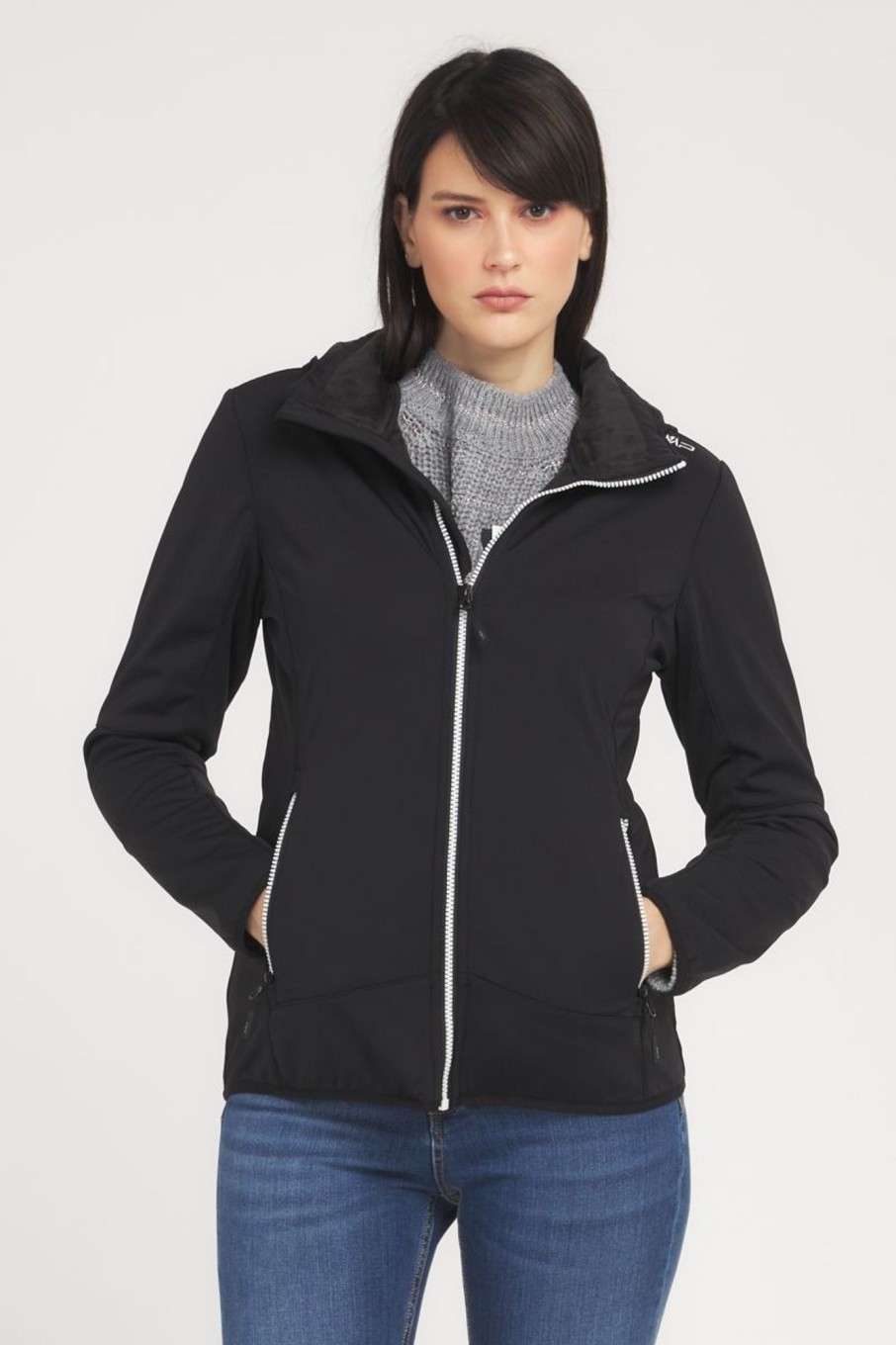 Donna Cmp | Giacca In Softshell Donna Nero