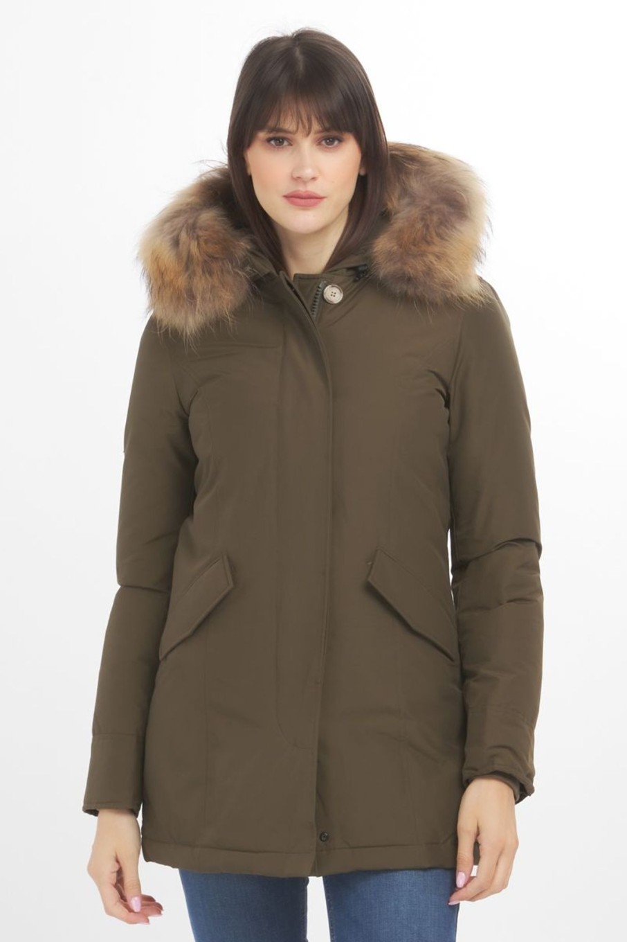 Donna Woolrich | Parka Donna Verde Oliva