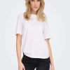 Donna Only | Basic Solid Color T-Shirt Donna Bianco