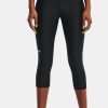 Donna Under Armour | Capri Heatgear Armour No-Slip Waistband Donna Nero