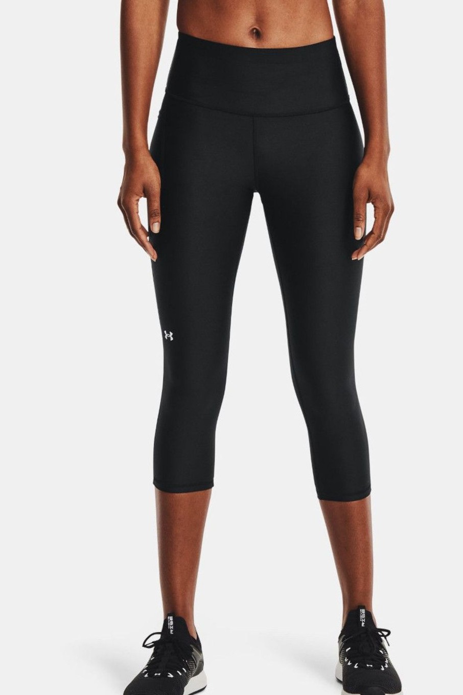 Donna Under Armour | Capri Heatgear Armour No-Slip Waistband Donna Nero