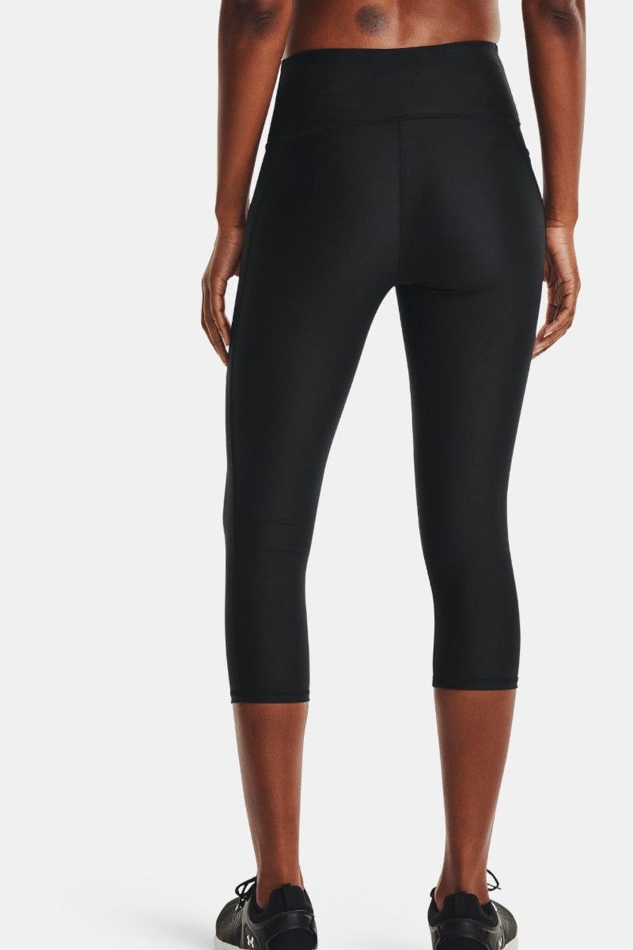 Donna Under Armour | Capri Heatgear Armour No-Slip Waistband Donna Nero