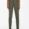 Donna Only | Pantaloni Con Elastico In Vita L32 Donna Verde Oliva