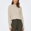 Donna Only | Cropped Knitted Pullover Donna Beige