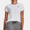 Donna Under Armour | Maglia A Maniche Corte Ua Sportstyle Left Chest Da Donna Bianco