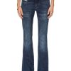 Donna Diesel | Jeans Bootcut A Vita Bassa Donna Blu