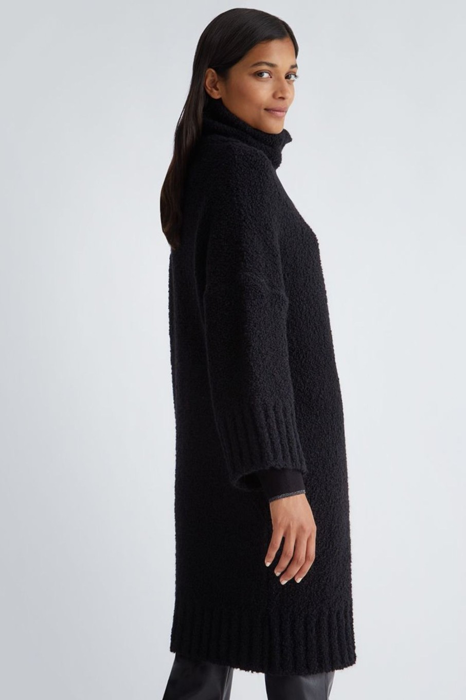 Donna Liu-jo | Cappotto Boucle' Donna Nero