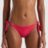 Donna Benetton Bikini | Slip Mare In Econyl Con Fiocchi Donna Corallo