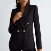 Donna Liu-jo | Blazer Nero Doppiopetto Donna Nero