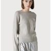 Donna Seventy | Maglia Cashmere Con Scollo A Barchetta Donna Grigio