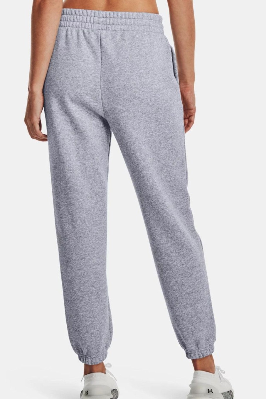 Donna Under Armour | Jogger Ua Essential Fleece Da Donna Grigio