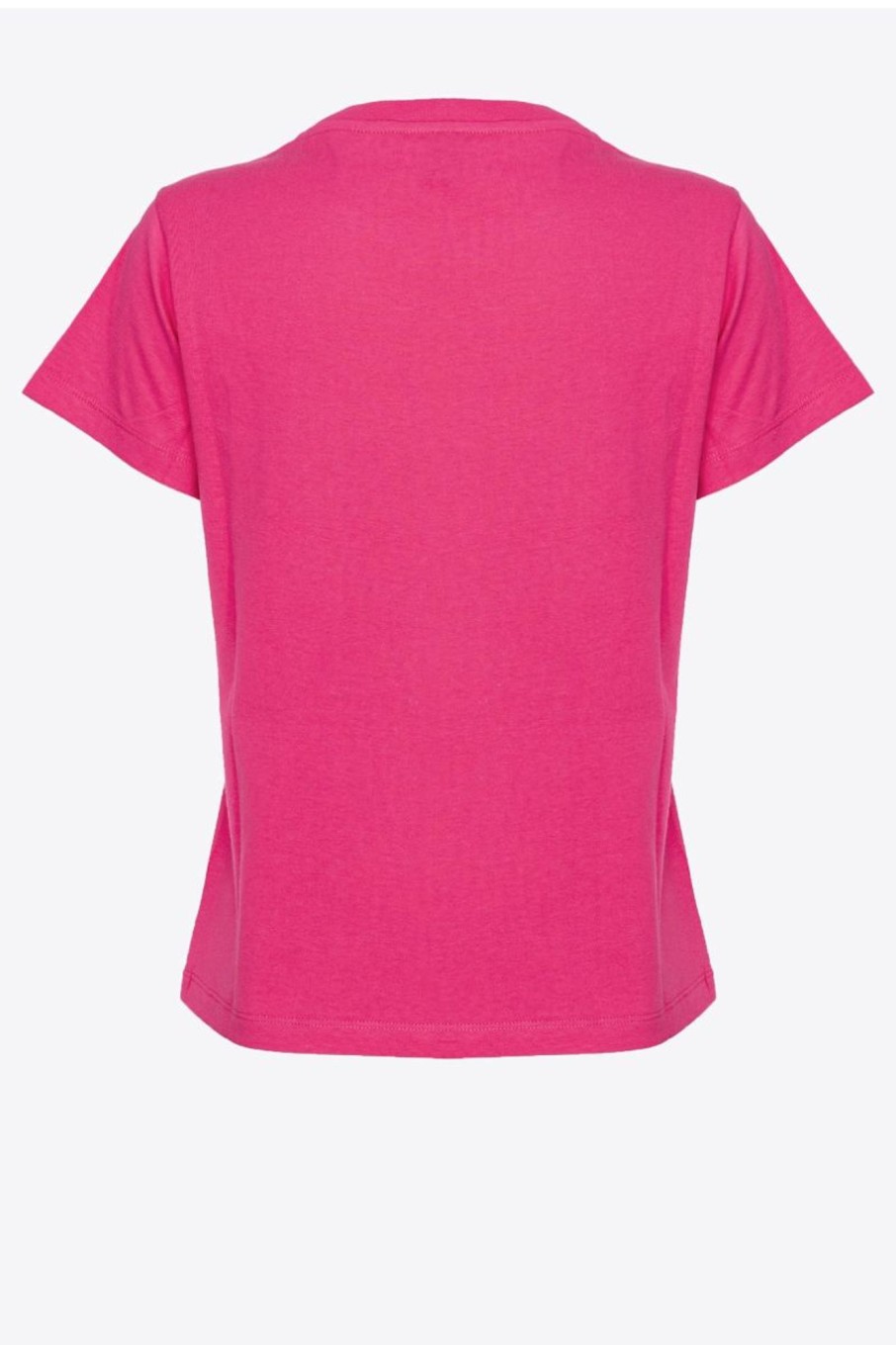 Donna Pinko | T-Shirt Con Micro Logo Donna Fucsia