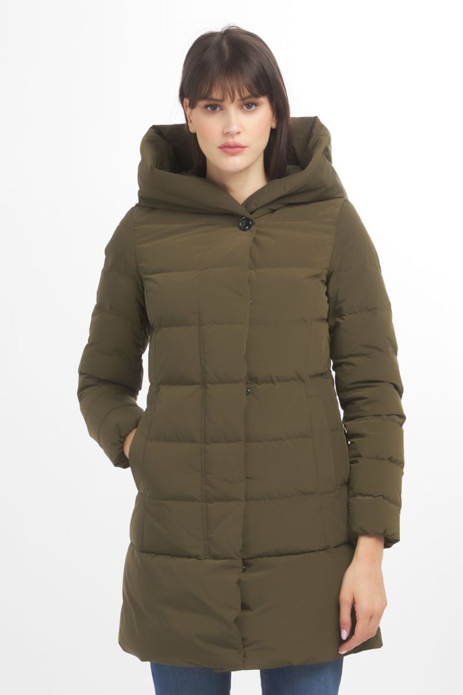 Donna Woolrich | Parka Donna Verde Oliva