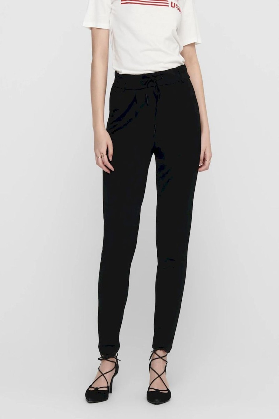 Donna Only | Pantalone Poptrash Donna Nero