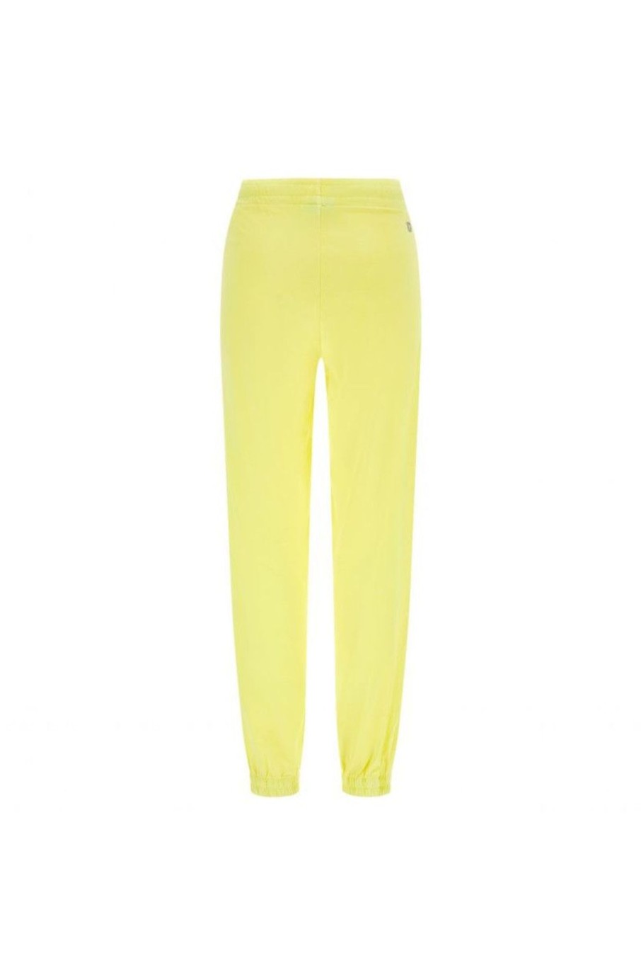 Donna Freddy | Pantaloni Sportivi In Jersey Fluo Fondo Con Elastico Donna Giallo