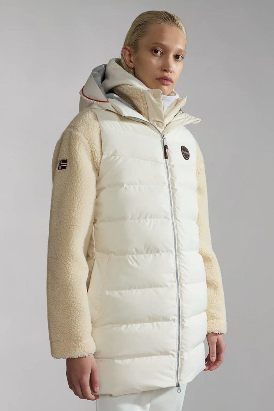 Donna Napapijri | Gilet Thermo Puffer Donna Bianco