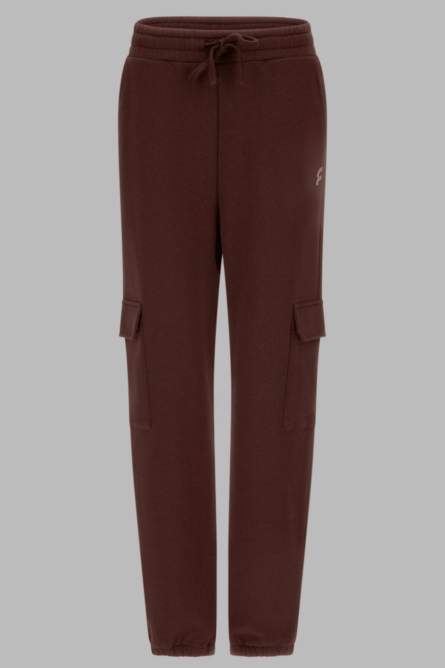 Donna Freddy | Pantaloni Cargo In Felpa Donna Marrone