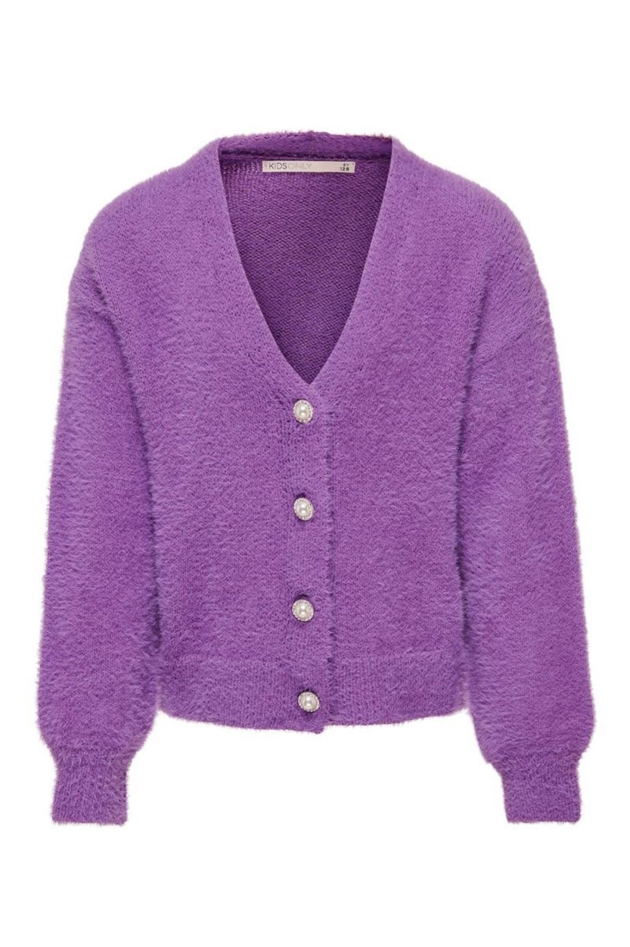 Donna Only | Cardigan In Maglia Ragazza Viola