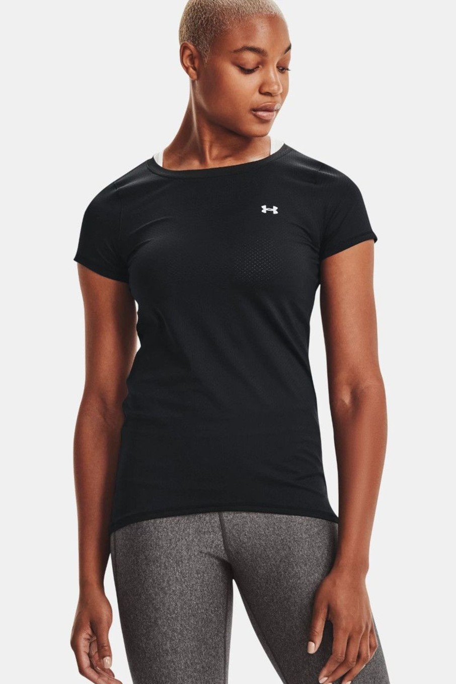 Donna Under Armour | Maglia A Manica Corta Heatgear® Armour Donna Nero