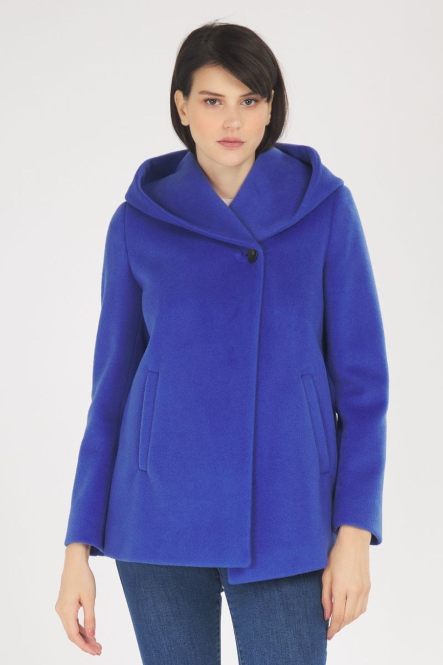 Donna Capani | Cappotto Donna Blu Cobalto