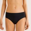 Donna Benetton Bikini | Slip Mare Fianco Alto Donna Nero