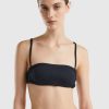 Donna Benetton Bikini | Fascia Mare Scorrevole In Econyl Donna Nero