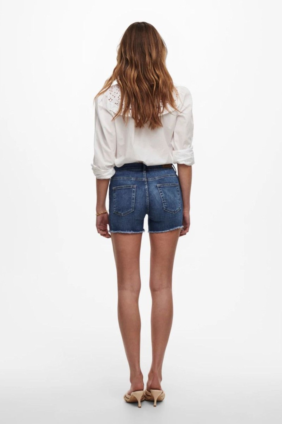 Donna Only | Shorts In Denim Donna Blu