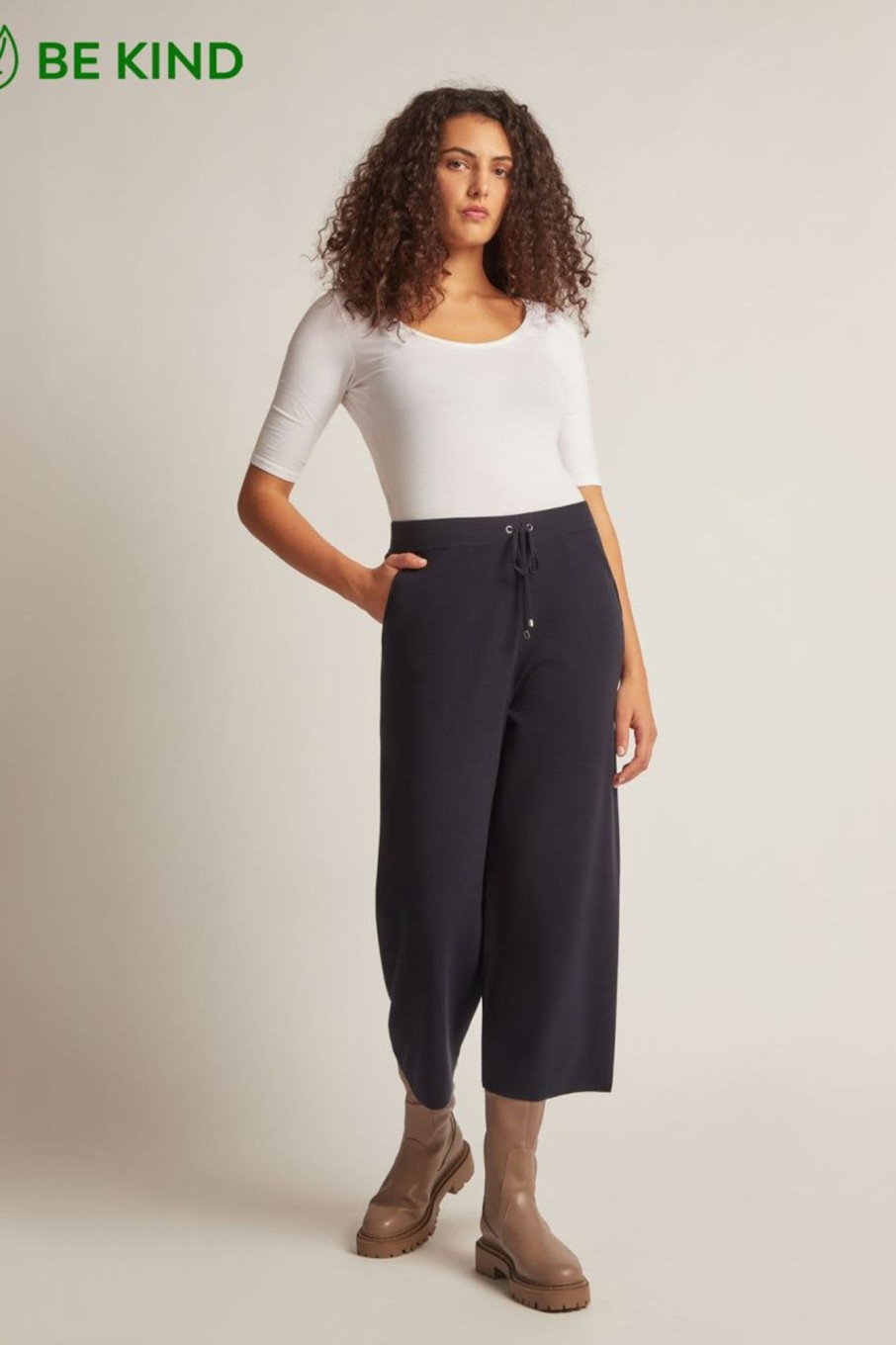 Donna Elena Miro' | Pantaloni In Ecoviscosa Donna Blu