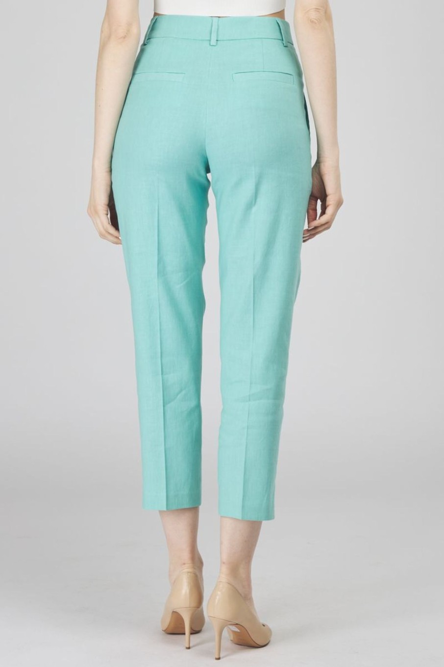 Donna Seventy | Pantalone A Carota Donna Verde Acqua