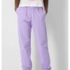 Donna Champion | Joggers In Cotone Elasticizzato Con Logo Donna Lilla