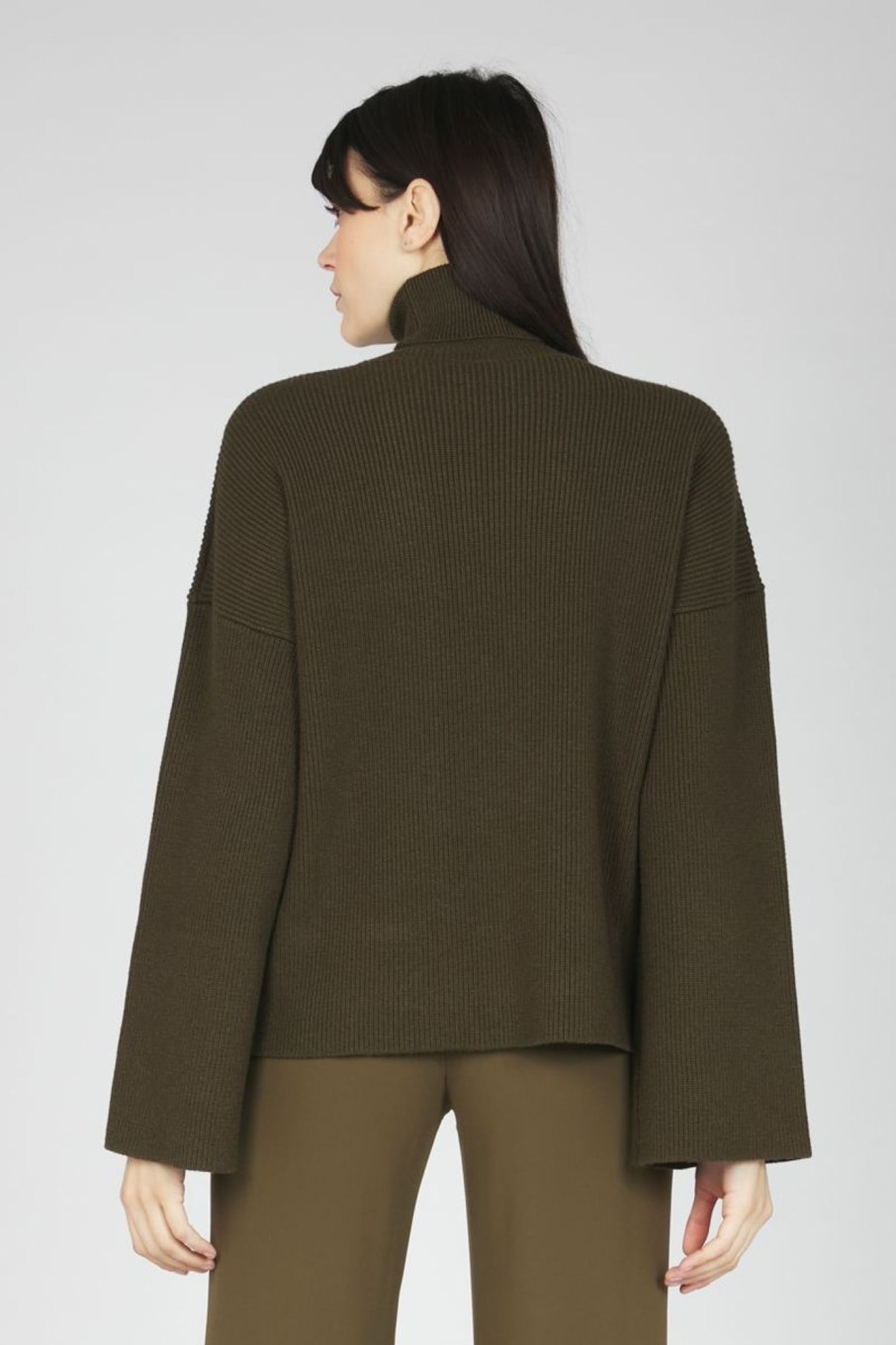 Donna Elisabetta Franchi | Maglione Donna Verde Oliva