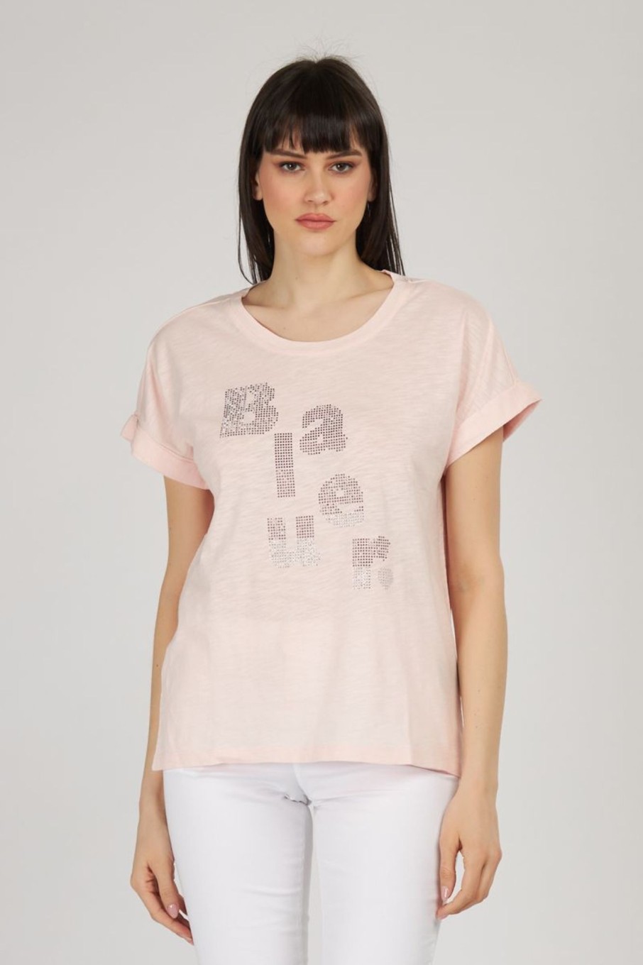 Donna Blauer Usa | Tshirt Donna Rosa