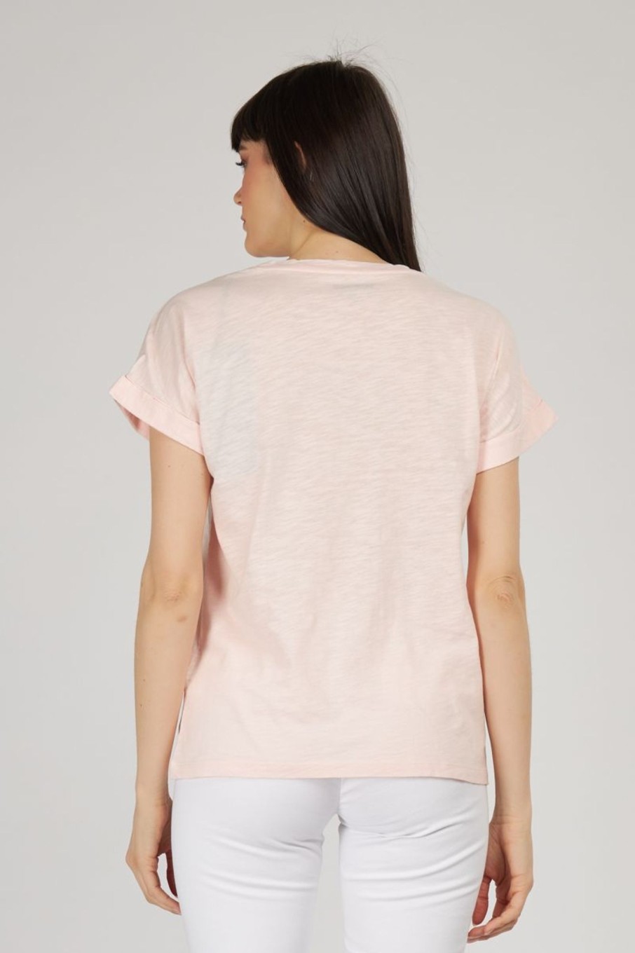 Donna Blauer Usa | Tshirt Donna Rosa