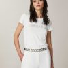 Donna Patrizia Pepe | T-Shirt Essential Donna Bianco