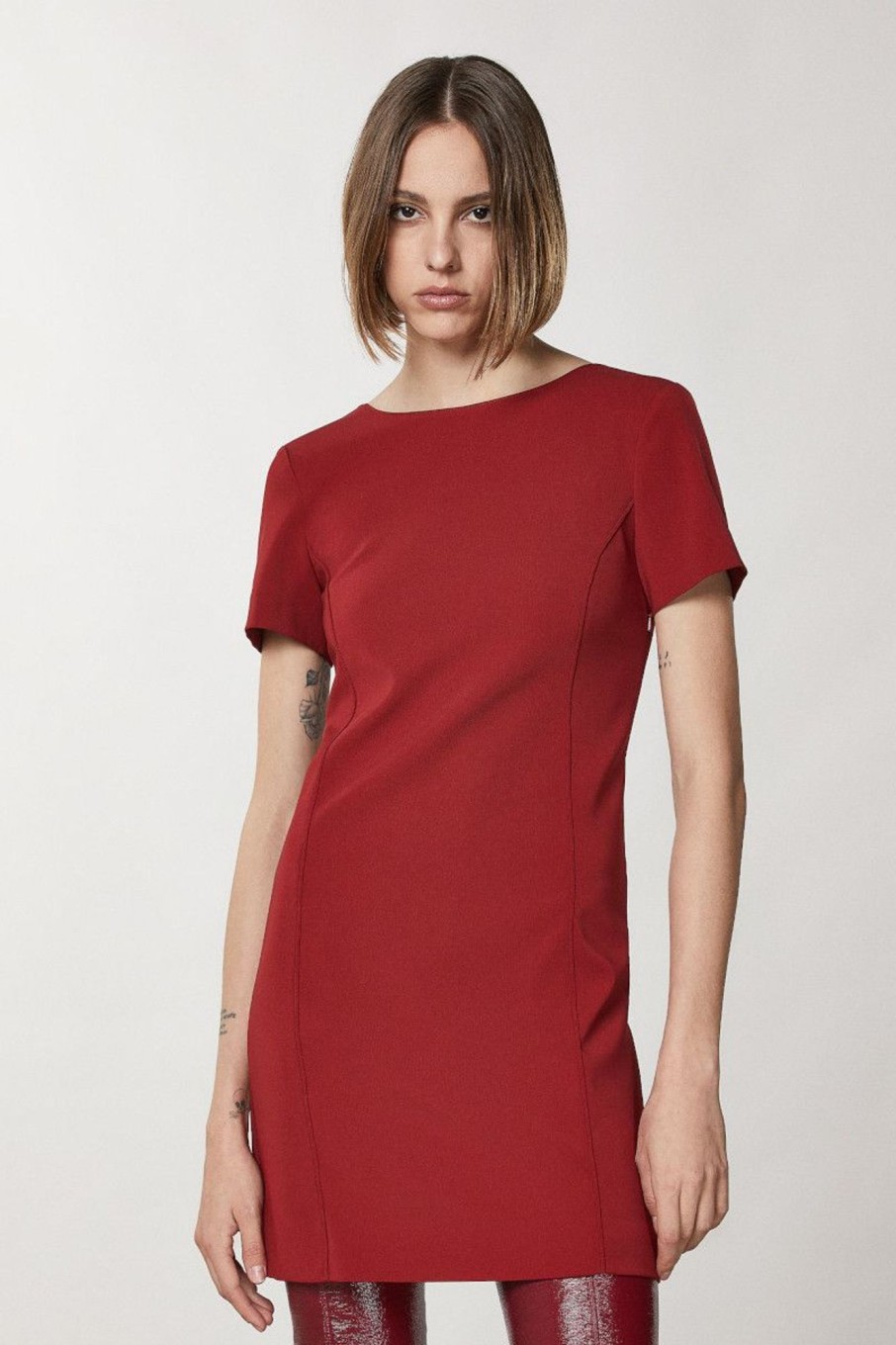 Donna Patrizia Pepe | Abito In Crepe Donna Rosso