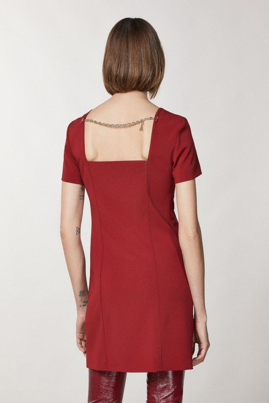 Donna Patrizia Pepe | Abito In Crepe Donna Rosso