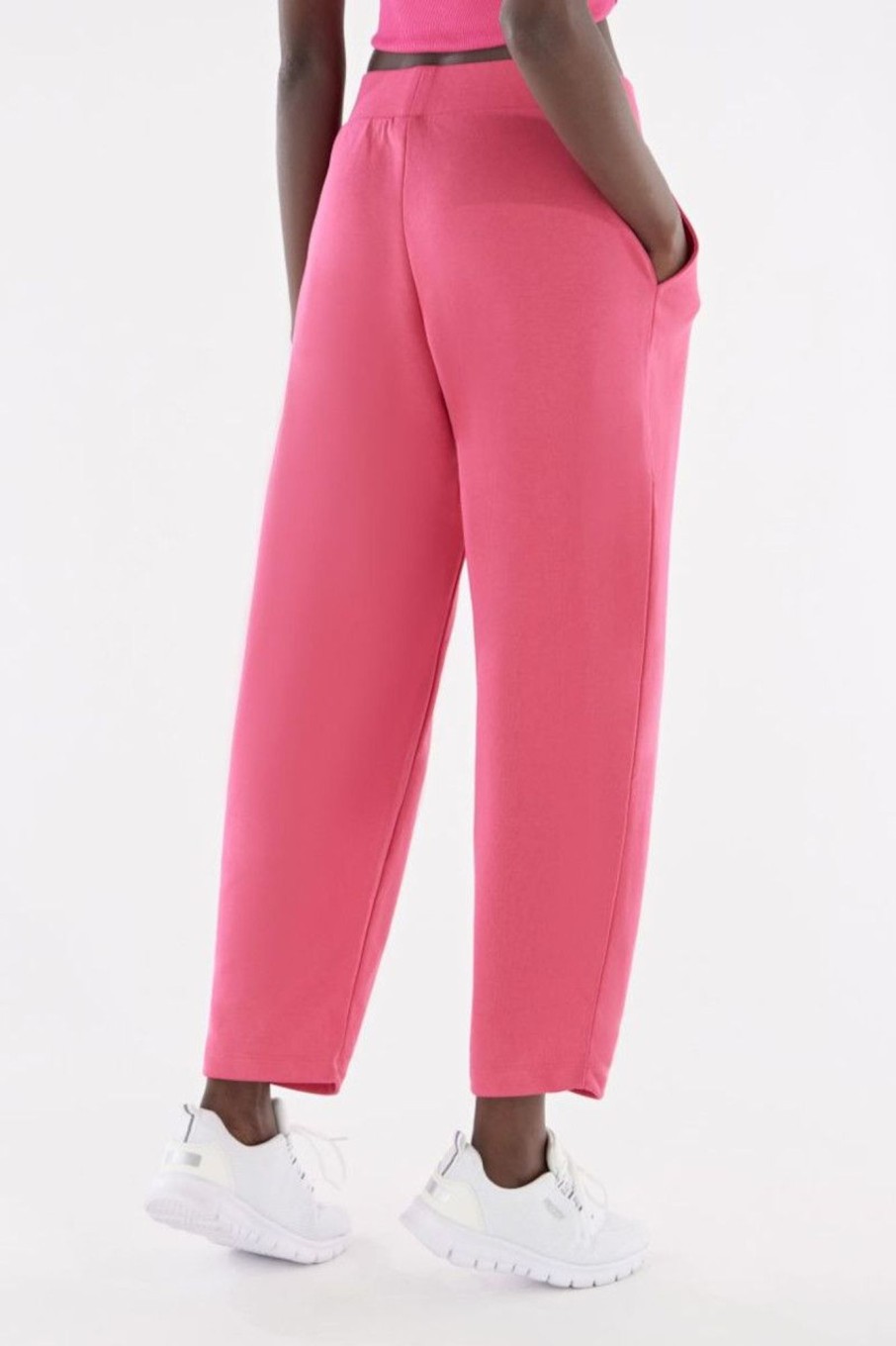 Donna Freddy | Pantaloni In Felpa Leggera Donna Fucsia