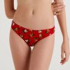 Donna Benetton | Slip Elasticizzati Con Stampa Disney Donna Rosso