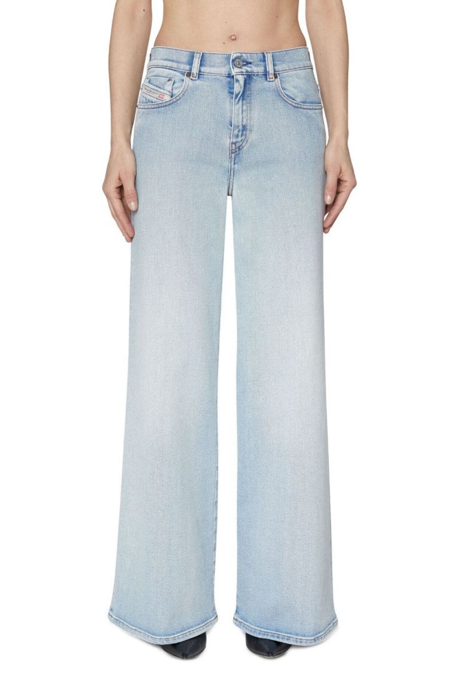 Donna Diesel | Jeans Bootcut And Flare Donna Azzurro